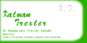 kalman trexler business card