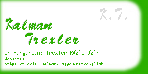 kalman trexler business card